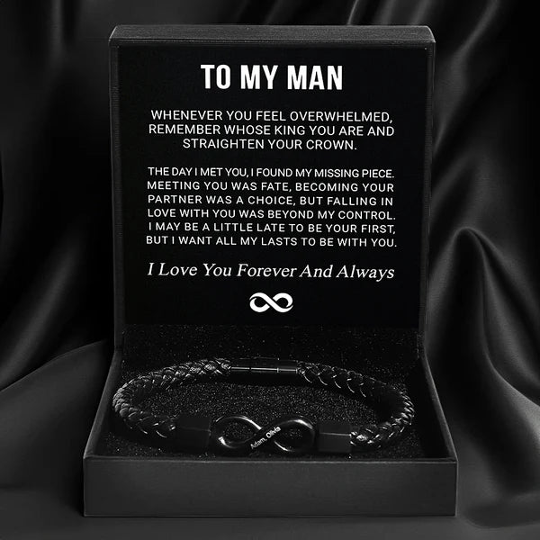 Our Bracelet™ - Personalized Infinity Bracelet (Men's Edition)