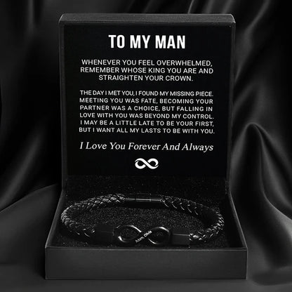 Our Bracelet™ - Personalized Infinity Bracelet (Men's Edition)