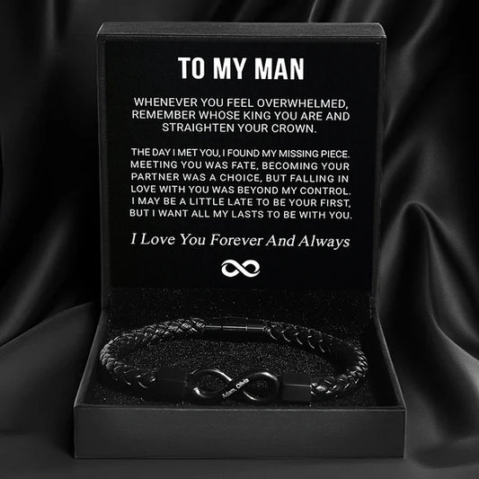 Our Bracelet™ - Personalized Infinity Bracelet (Men's Edition)